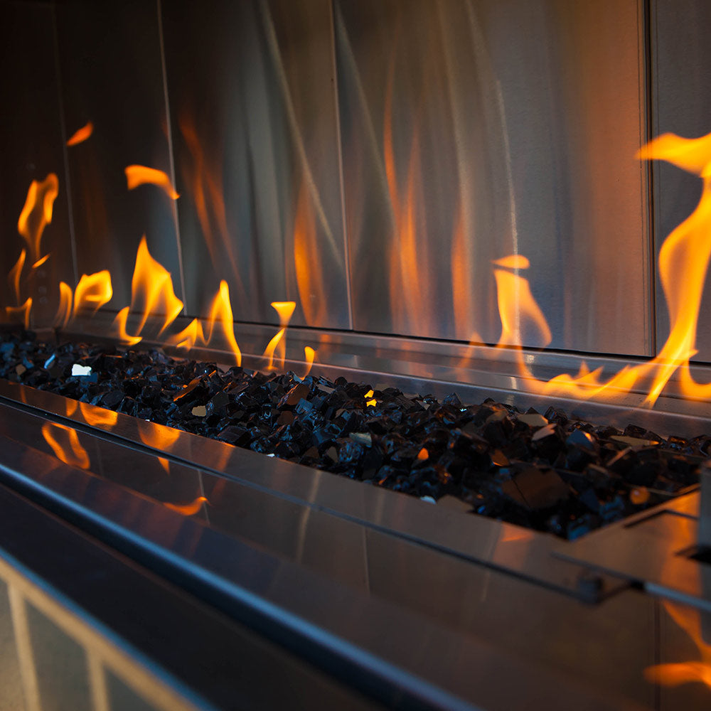 Firegear 10-Pound Reflective Fireglass, 1/2 to 3/4-Inch, Silver