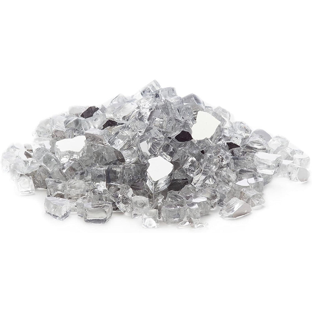 Firegear 10-Pound Reflective Fireglass, 1/2 to 3/4-Inch, Silver