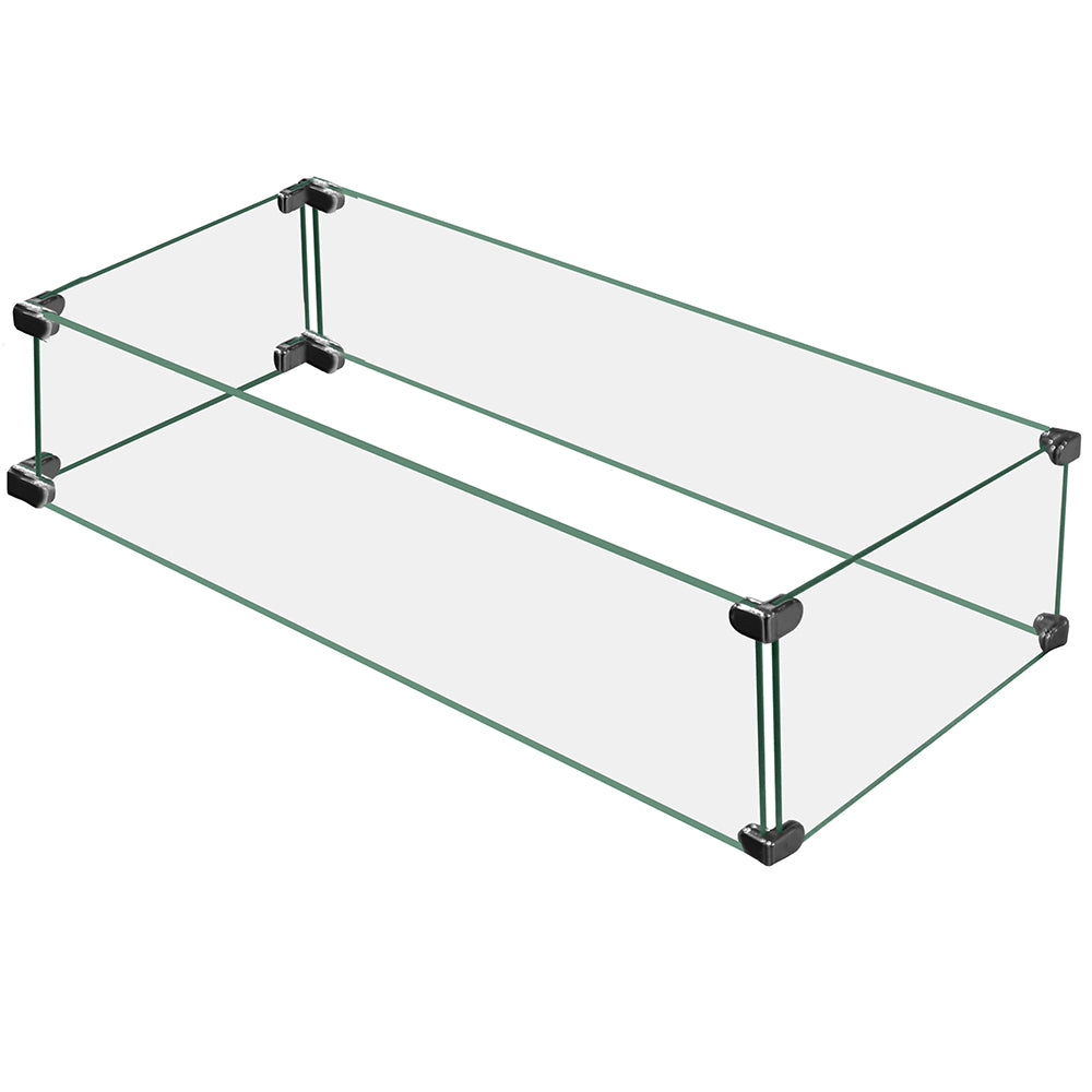 Firegear GWSL Linear Tempered Glass Wind Guard
