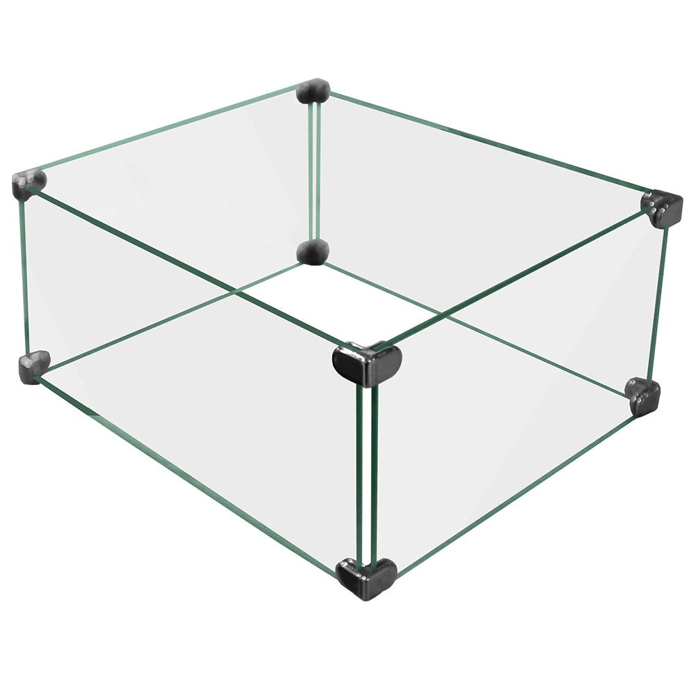 Firegear GWSQ Square Tempered Glass Wind Guard