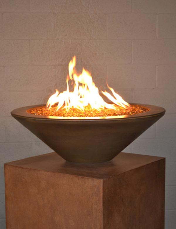 Fire by Design MGAPGREFP48NG Round Geo Essex 48-Inch Fire Pit Table