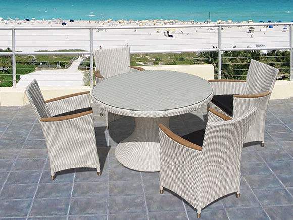 Royal Teak Collection HEFW Helena Deep Seating Full Weave Wicker Chair