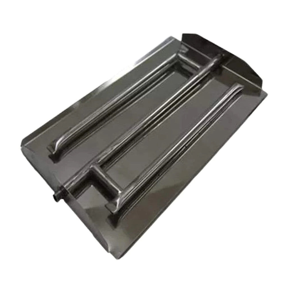 Stainless steel fire burner kit base with match light ignition assembly