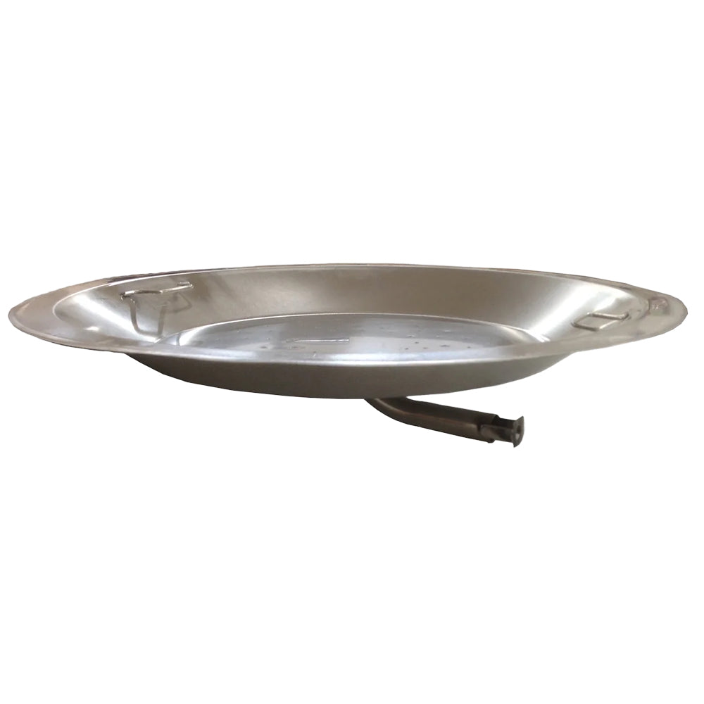 Stainless steel drop-in fire pit burner bowl with match light ignition