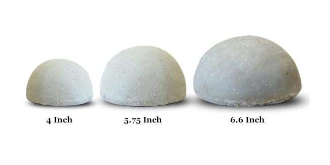 Rasmussen FBPK-7H Smooth FireShapes Half Ball Pack, 4-Each, 7-Inch Diameter