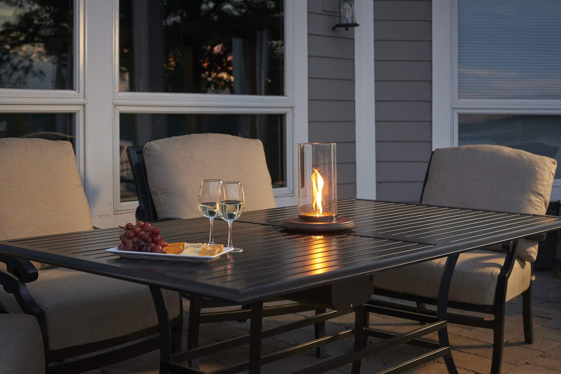 The Outdoor GreatRoom Company Intrigue Gas Table Top Fire Pit