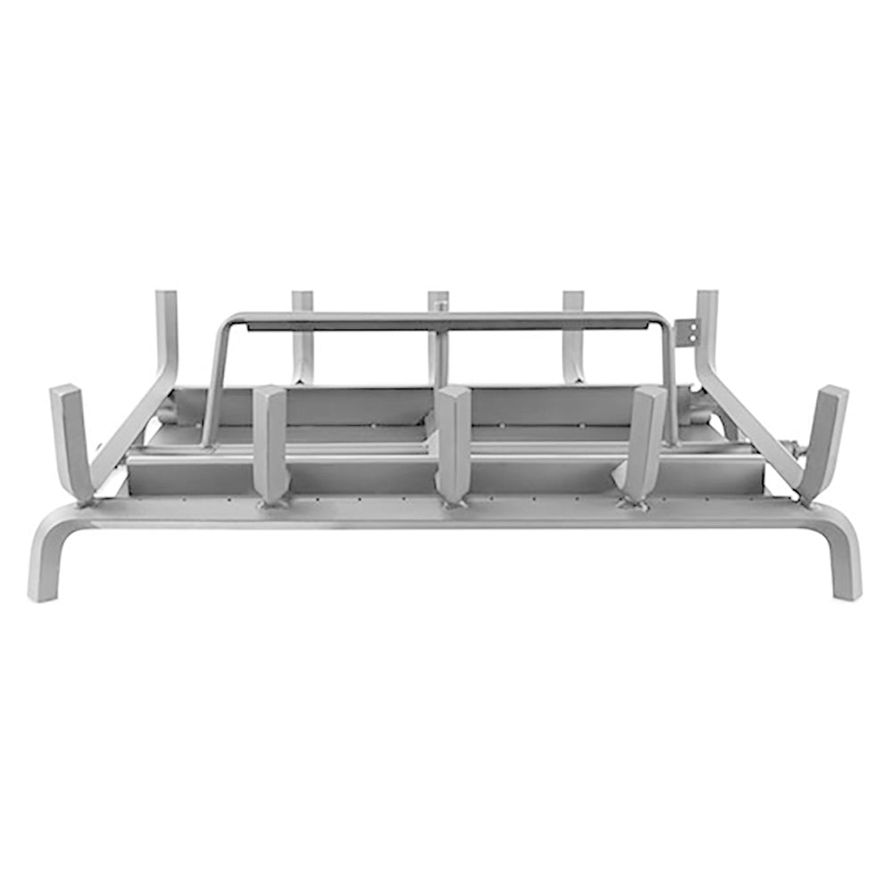 Stainless steel double-sided jumbo burner system with front guard and control frame