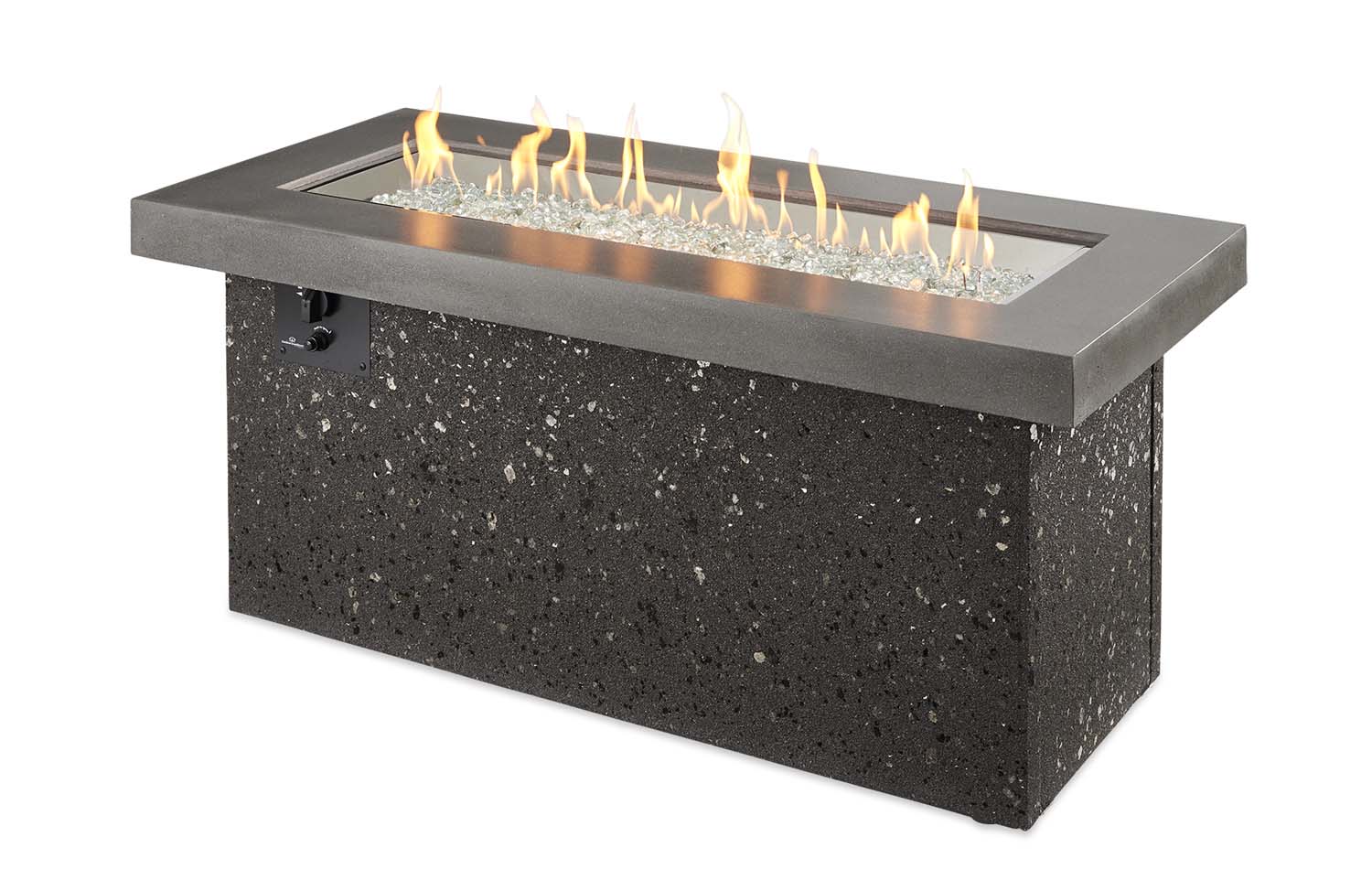 The Outdoor GreatRoom Company KL-SC Key Largo Fire Pit, Supercast, 25.5x54-Inches