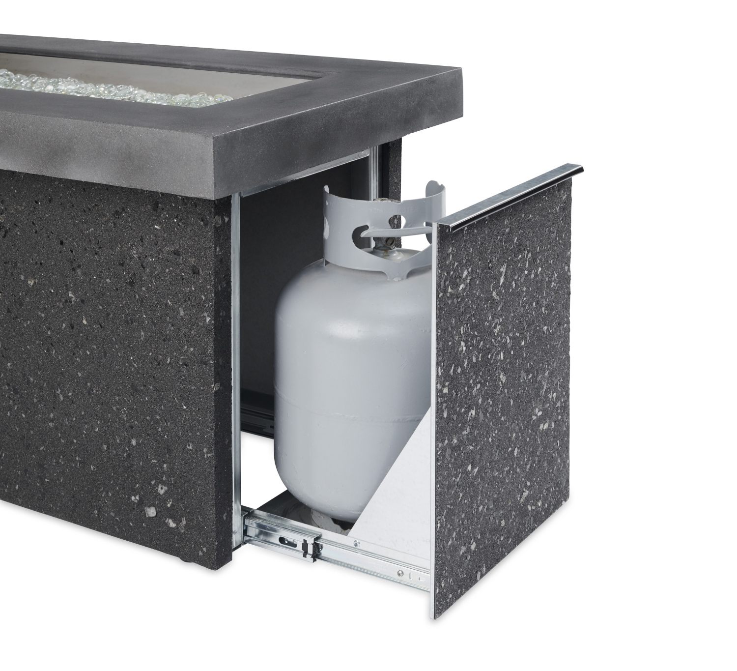 The Outdoor GreatRoom Company KL-SC Key Largo Fire Pit, Supercast, 25.5x54-Inches