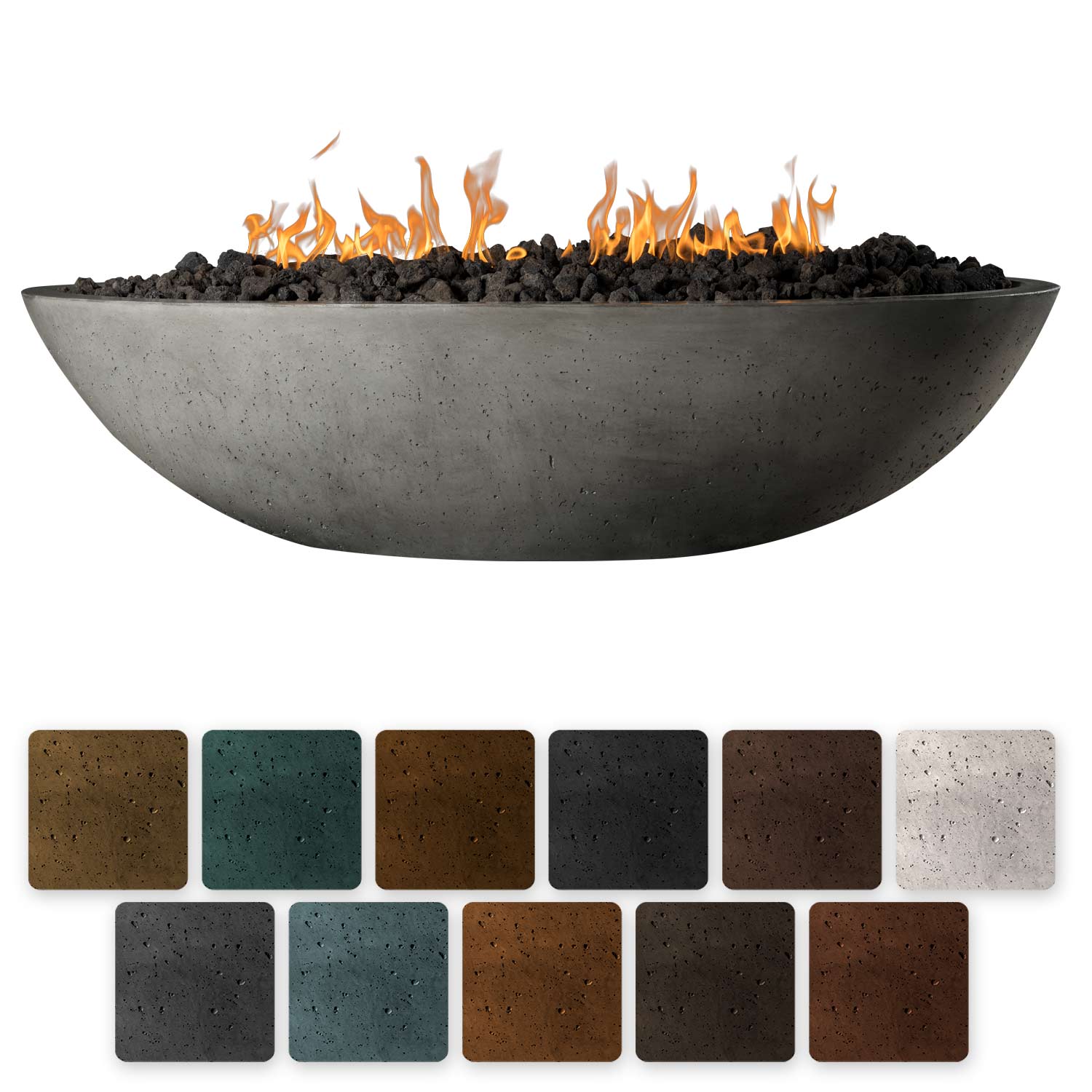 Slick Rock KOF60 Oasis Series 60-Inch Oval Fire Pit