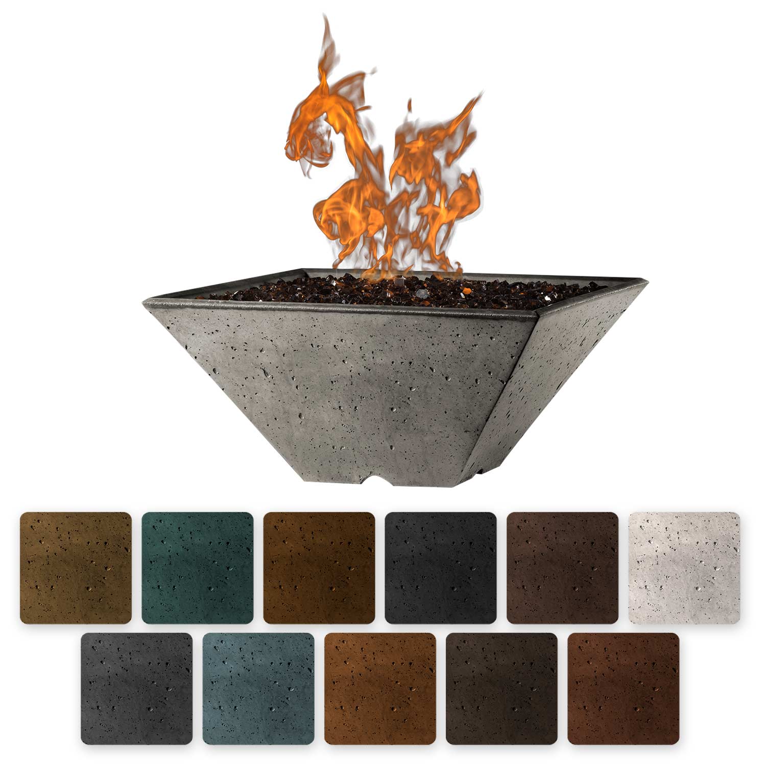 Slick Rock KRL22S Ridgeline Series 22-Inch Square Fire Pit