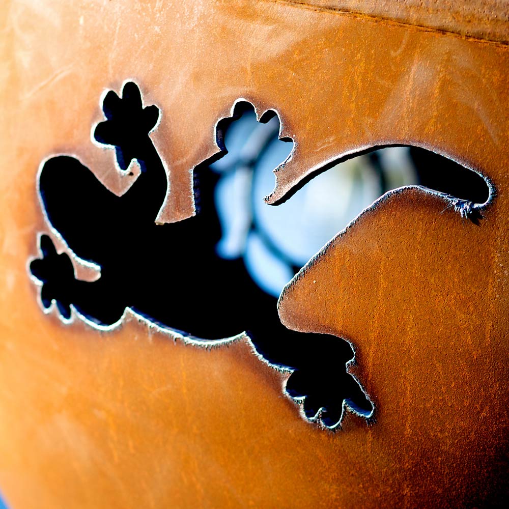 Fire Pit Art Kokopelli Wood Fire Pit
