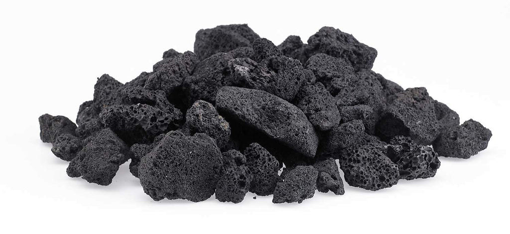 American Fire Glass 10-Pound Black Lava Rock, Medium .5-1 Inch
