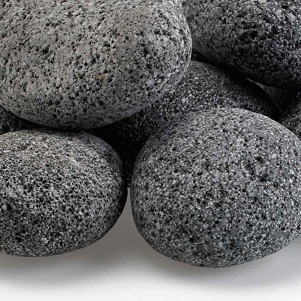 American Fire Glass Gray Lava Stone, 20 pounds, Large 2-4 Inch