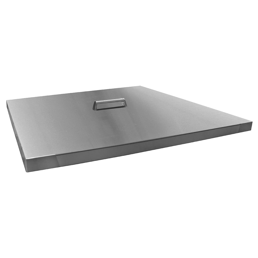 Firegear LID-S Square Stainless Steel Burner Cover with Brushed Finish