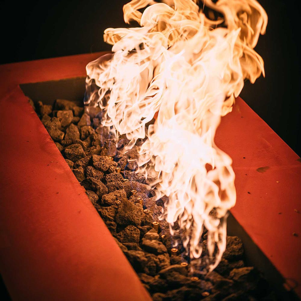 Fire Pit Art Linear 48-Inch Gas Fire Pit