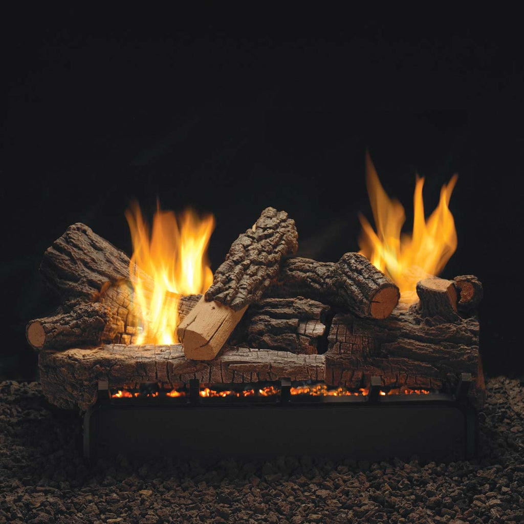 White Mountain Hearth LSUxxRR Refractory Rock Creek Double Sided Gas Logs Only