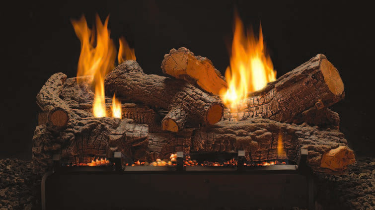 White Mountain Hearth LSUxxSF Ceramic Fiber Stone River Double Sided Gas Logs Only