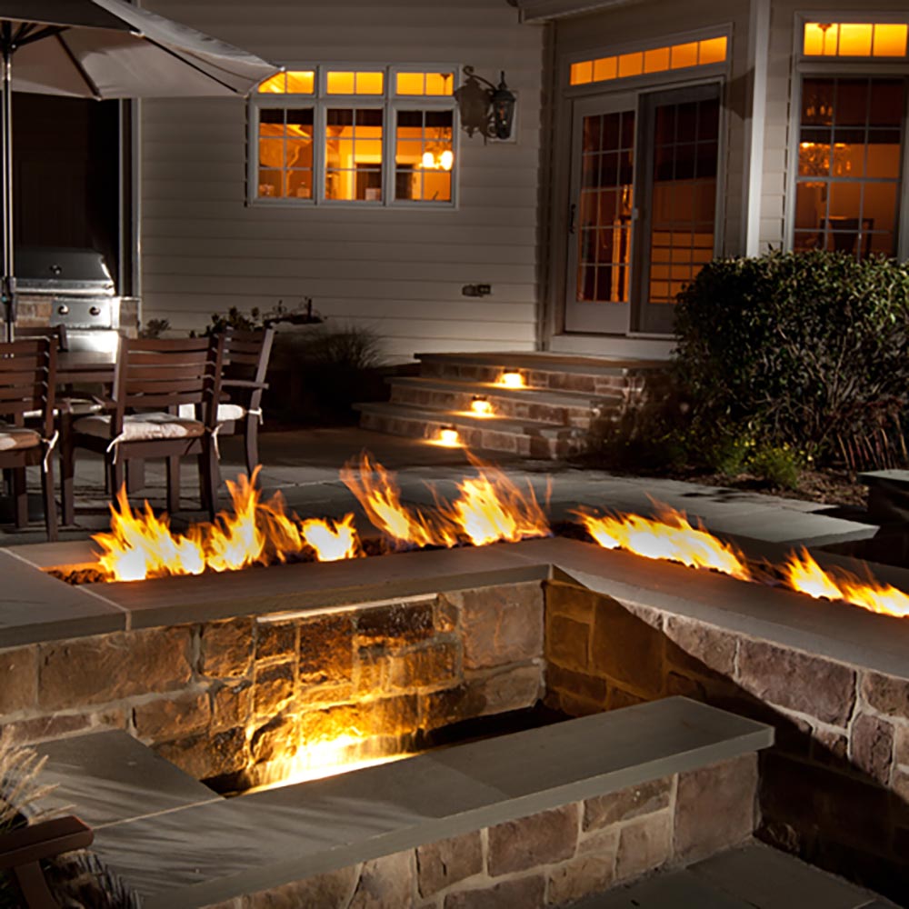 HPC Fire Linear Interlink Stainless Steel Fire Pit Burners