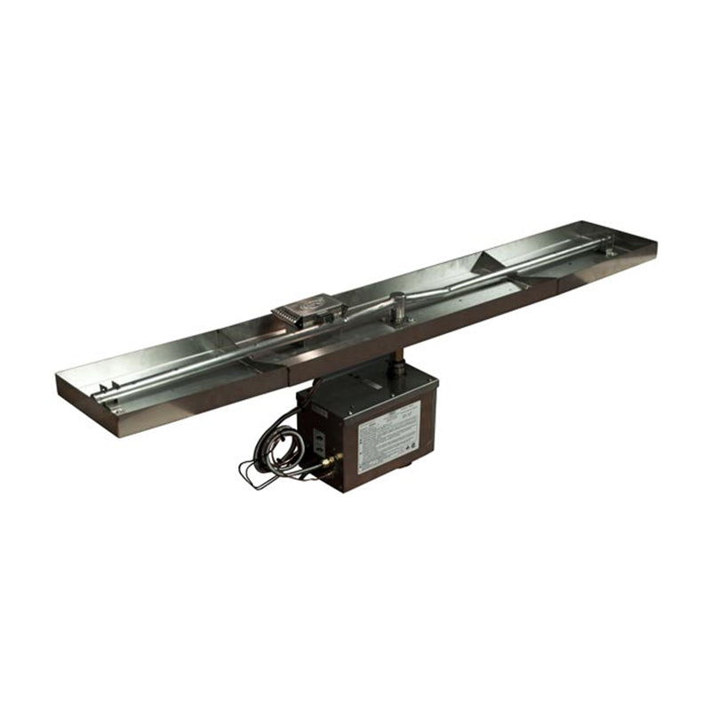 HPC Fire Rectangular 60x24-Inch Unfinished Fire Pit Enclosure for 49x8-Inch Burner Pans