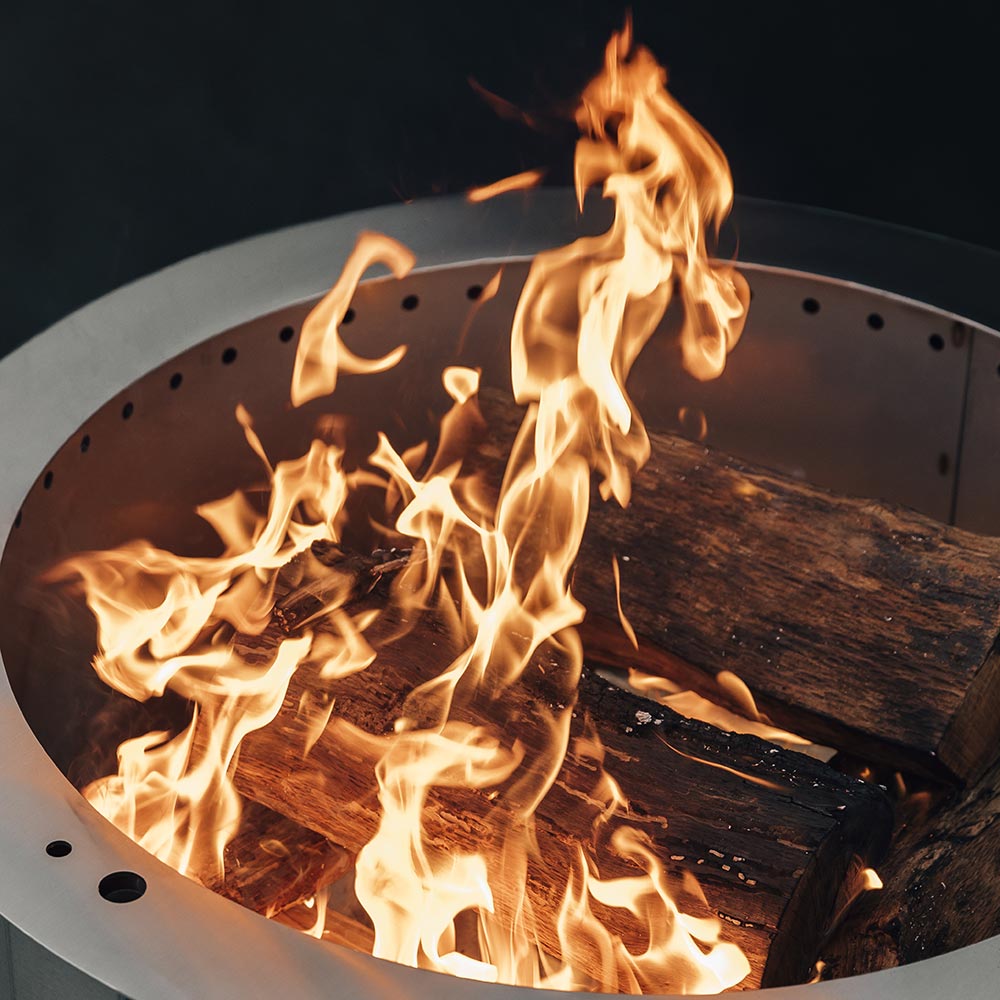 Firegear LUME Multisided Smokeless Wood Burning Fire Pit with Sear Cooking Surface, 21-Inches