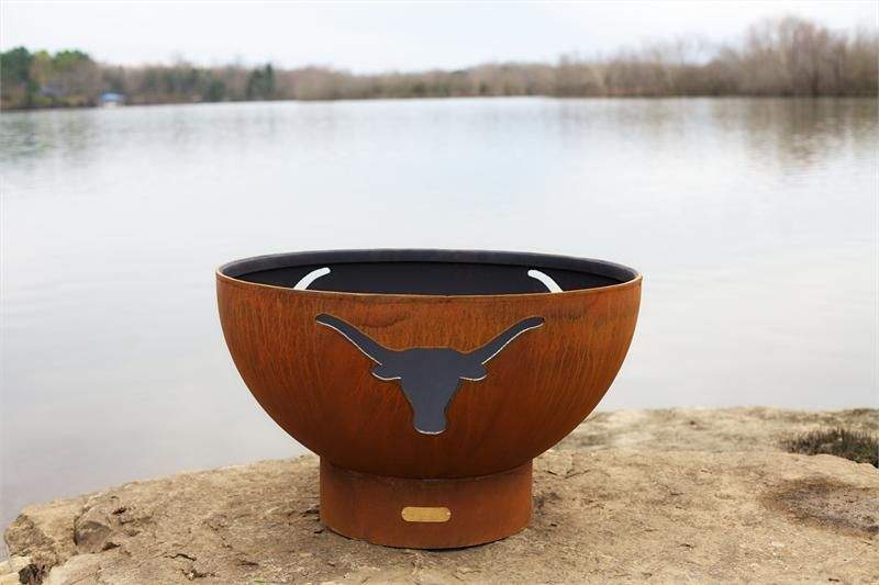 Fire Pit Art Long Horn Wood Fire Pit
