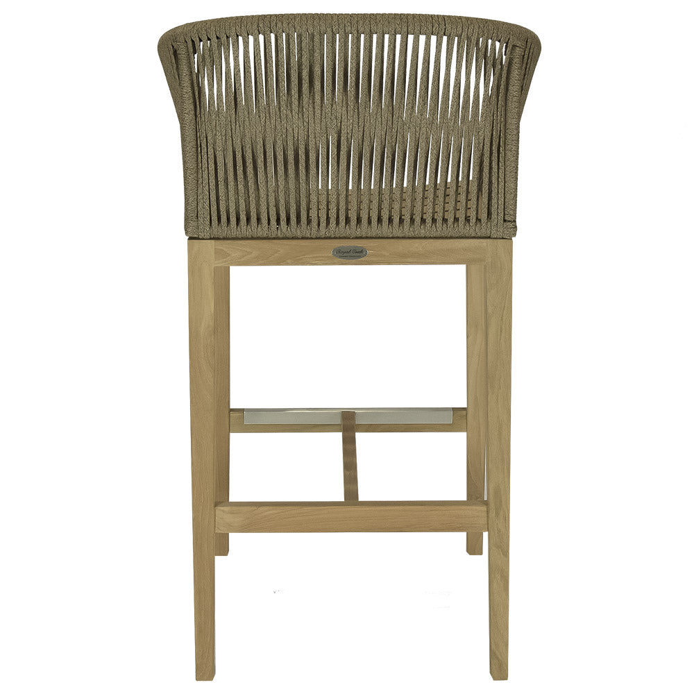 Royal Teak Collection Malibu Bar Chair, Dessert Sand