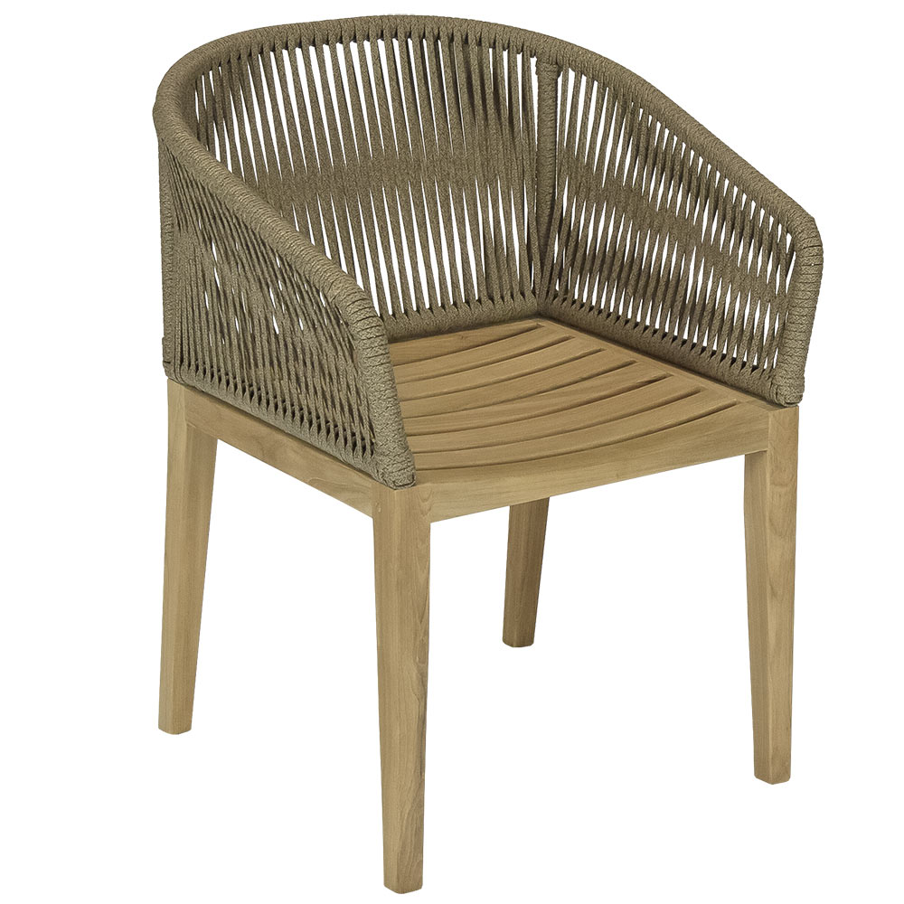 Royal Teak Collection Malibu Dining Chair, Dessert Sand