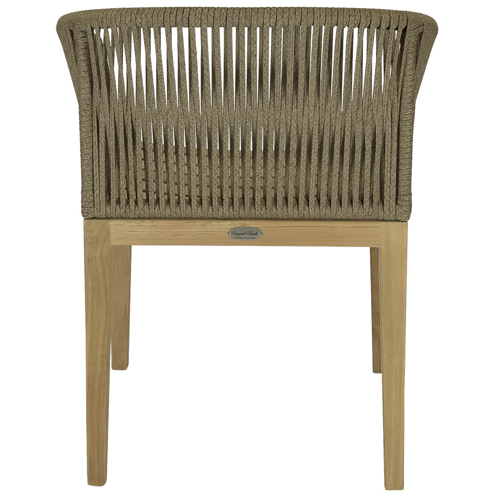 Royal Teak Collection Malibu Dining Chair, Dessert Sand