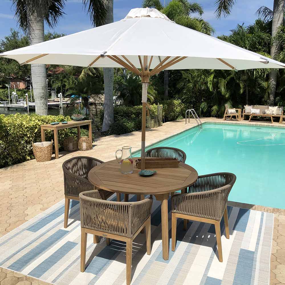 Royal Teak Collection Malibu Dining Chair, Dessert Sand