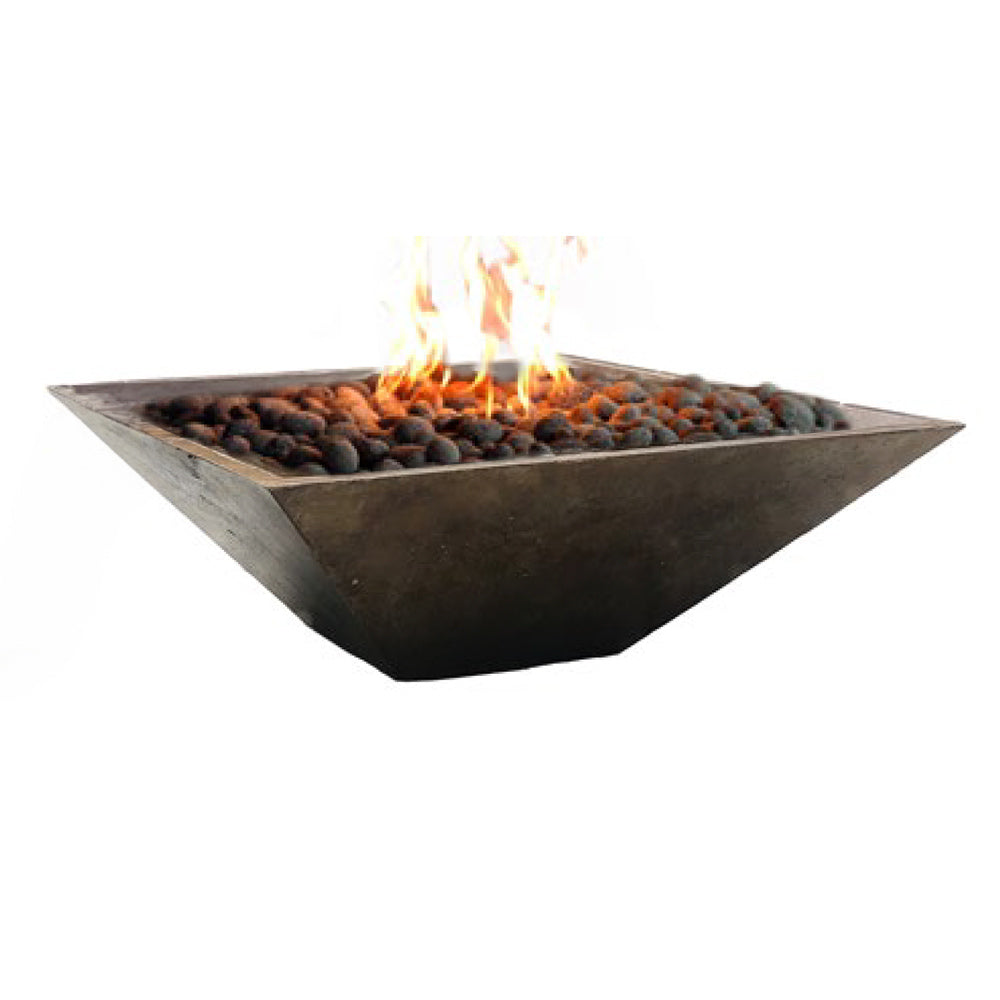 Fire by Design Square Spartan 48-Inch GFRC Fire Bowl
