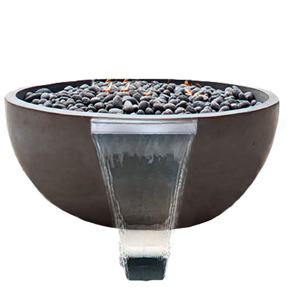 Fire by Design MGVSRFWB32 Round Vessel 32-Inch GFRC Fire and Water Bowl