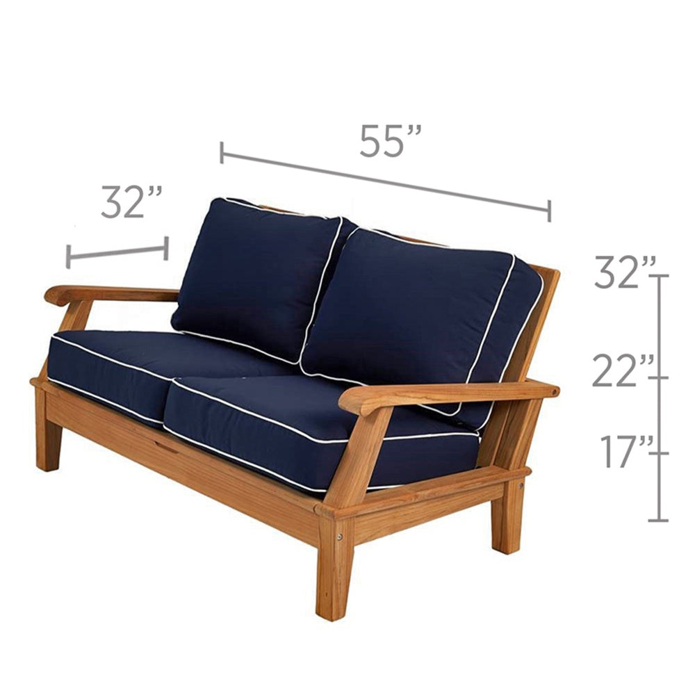Royal Teak Collection Miami Loveseat