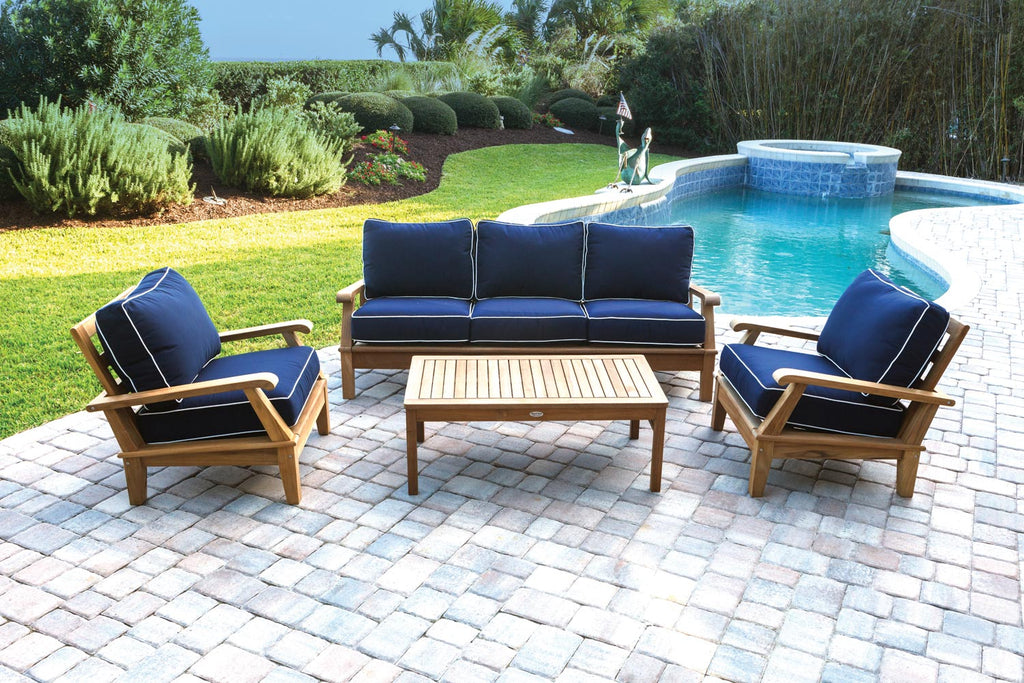 Royal Teak Collection MIA3 Miami Deep Seating Teak Sofa