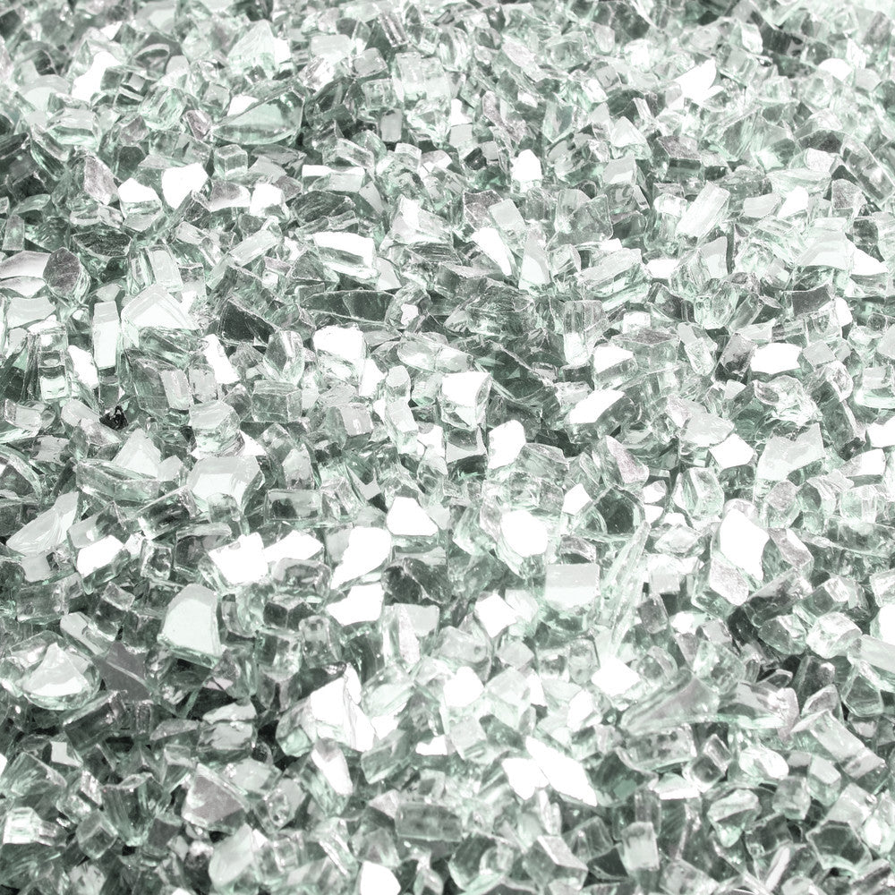 Clear glass ember pieces for a Napoleon media kit