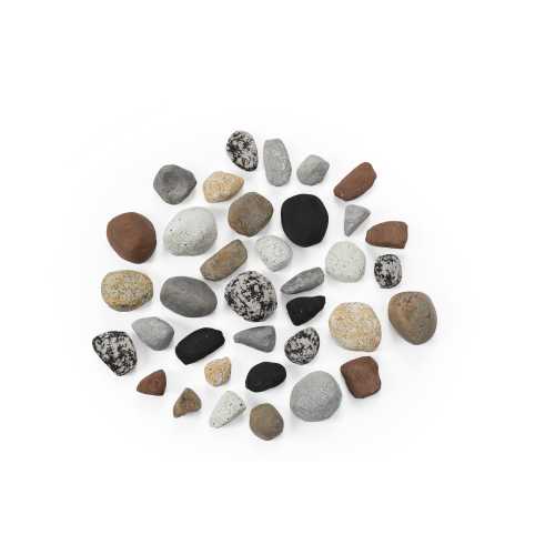 Napoleon MRK mineral rock kit with assorted smooth stones and pebbles, mixed colors
