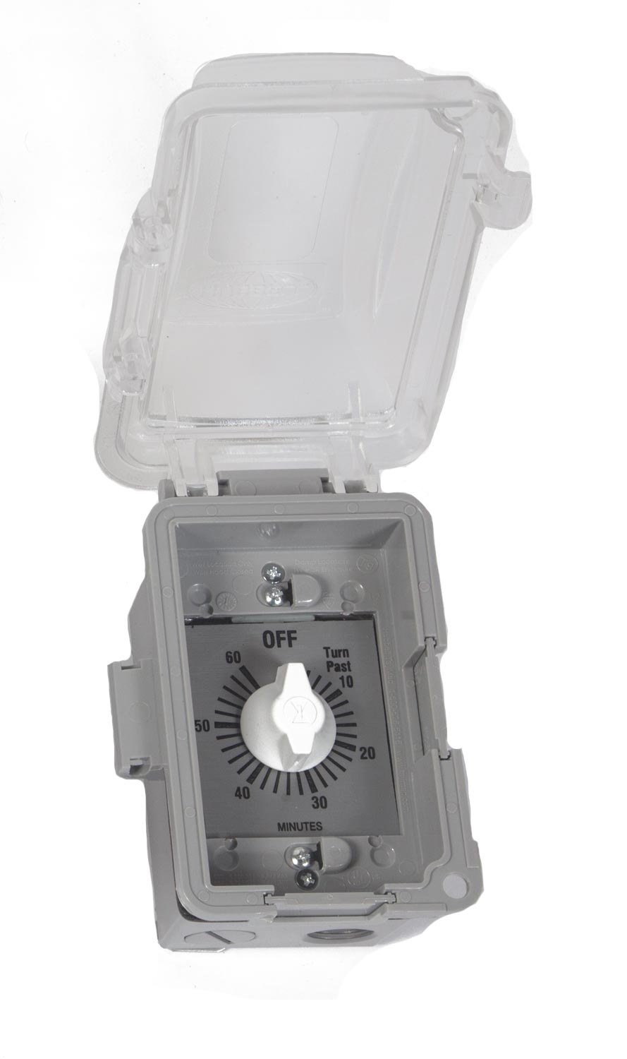 Fire by Design Mechanical Wind Up Timer with Exterior Grade Single Gang Box and Bubble Cover