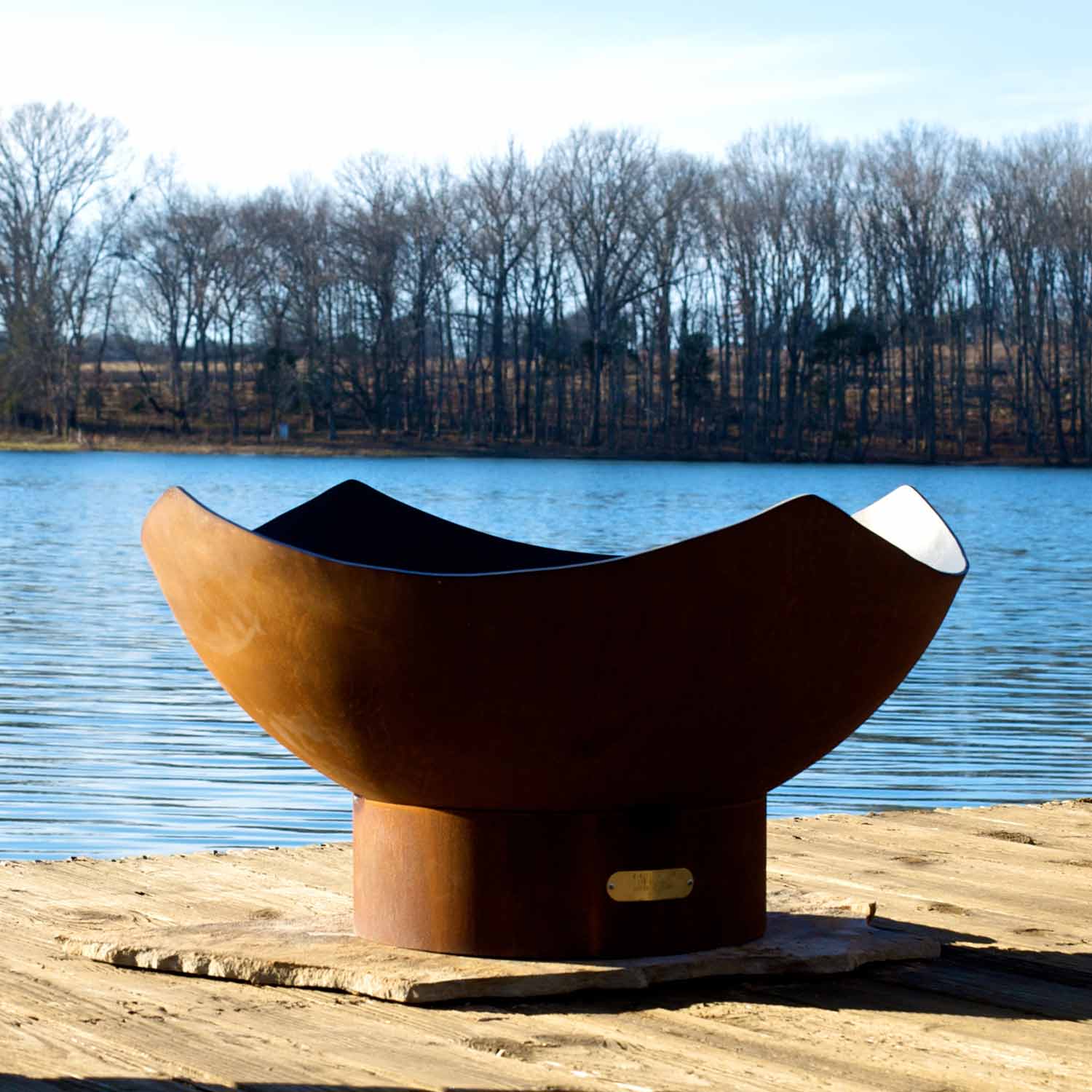 Fire Pit Art MANRC Manta Ray Gas Fire Pit