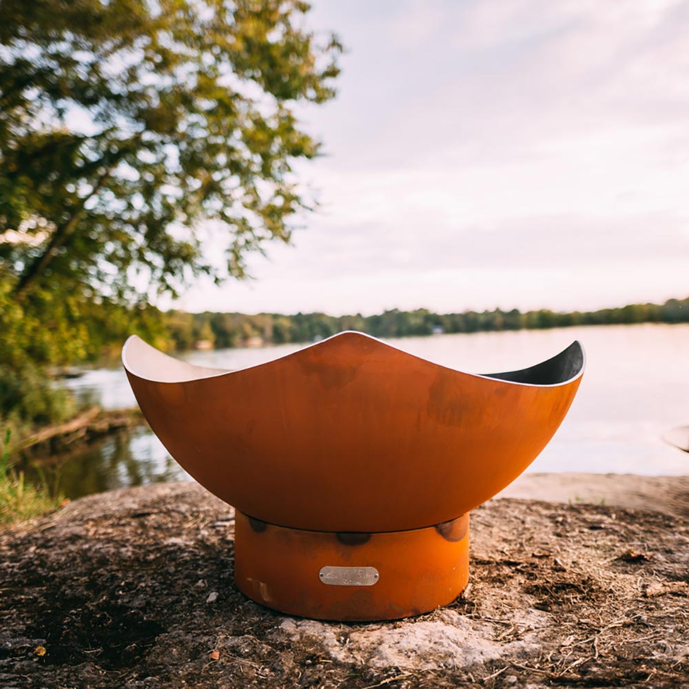 Fire Pit Art Manta Ray Wood Fire Pit