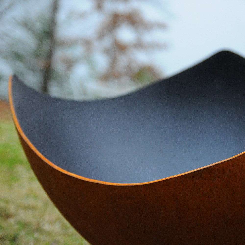 Fire Pit Art Manta Ray Wood Fire Pit
