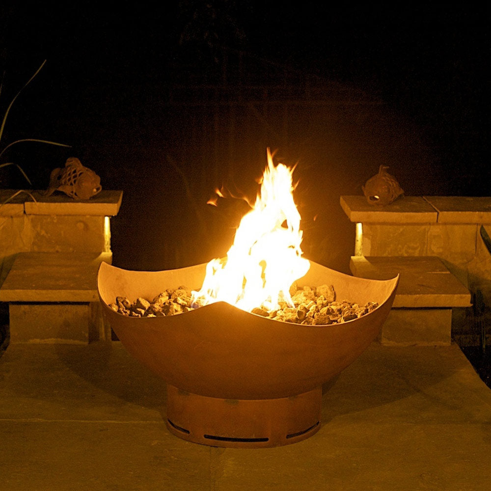 Fire Pit Art MANRC Manta Ray Gas Fire Pit
