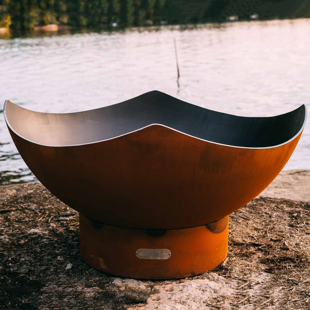 Fire Pit Art MANRC Manta Ray Gas Fire Pit