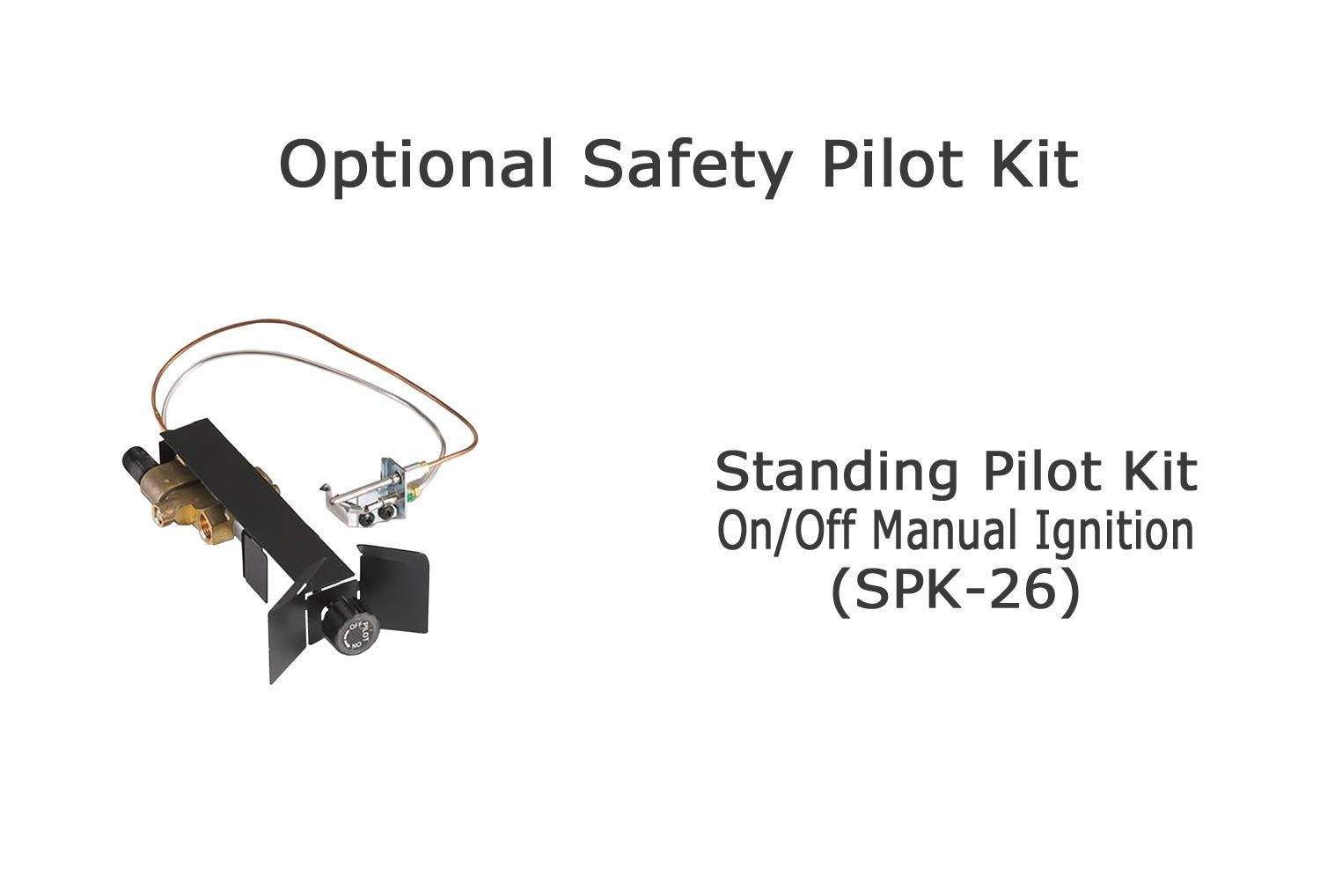 Safety pilot kit with manual ignition switch and wiring lead