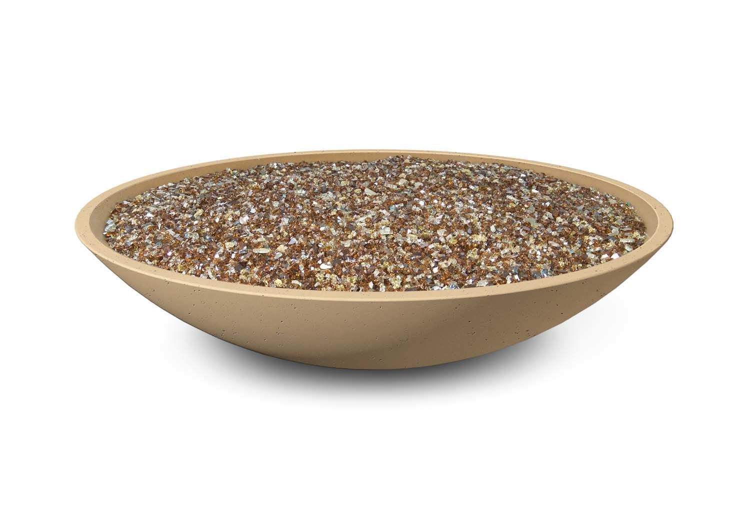 American Fyre Designs Marseille 48-Inch Round GFRC Gas Fire Bowl