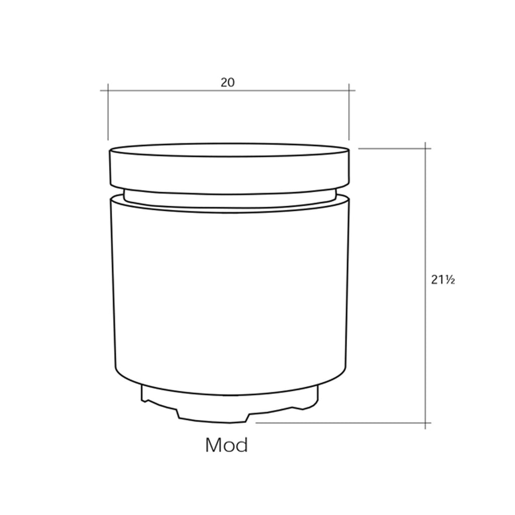 Prism Hardscapes Mod Concrete Propane Enclosure, 20-Inch