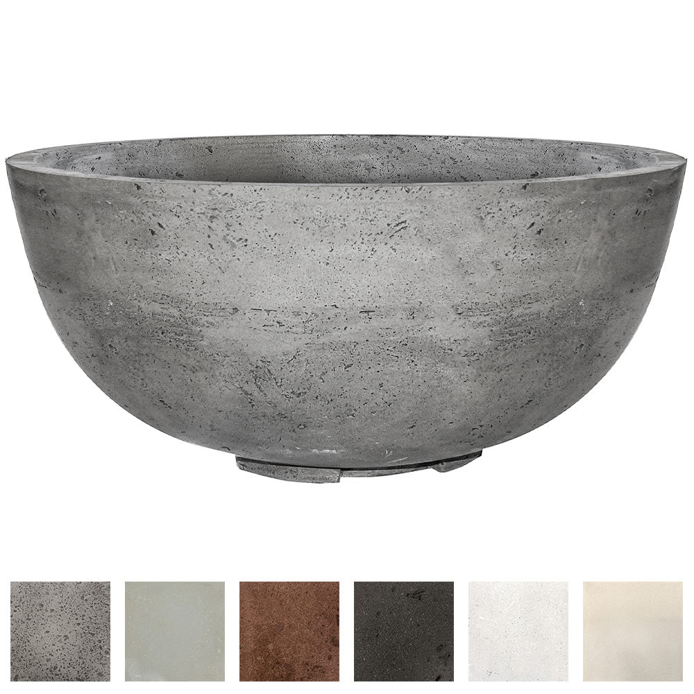 Prism Hardscapes Moderno 1 Concrete Gas Fire Pit, 39-Inch