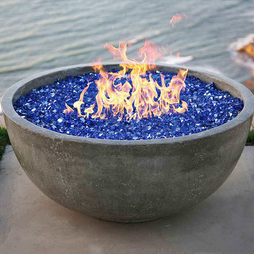 Prism Hardscapes Moderno 1 Concrete Gas Fire Pit, 39-Inch