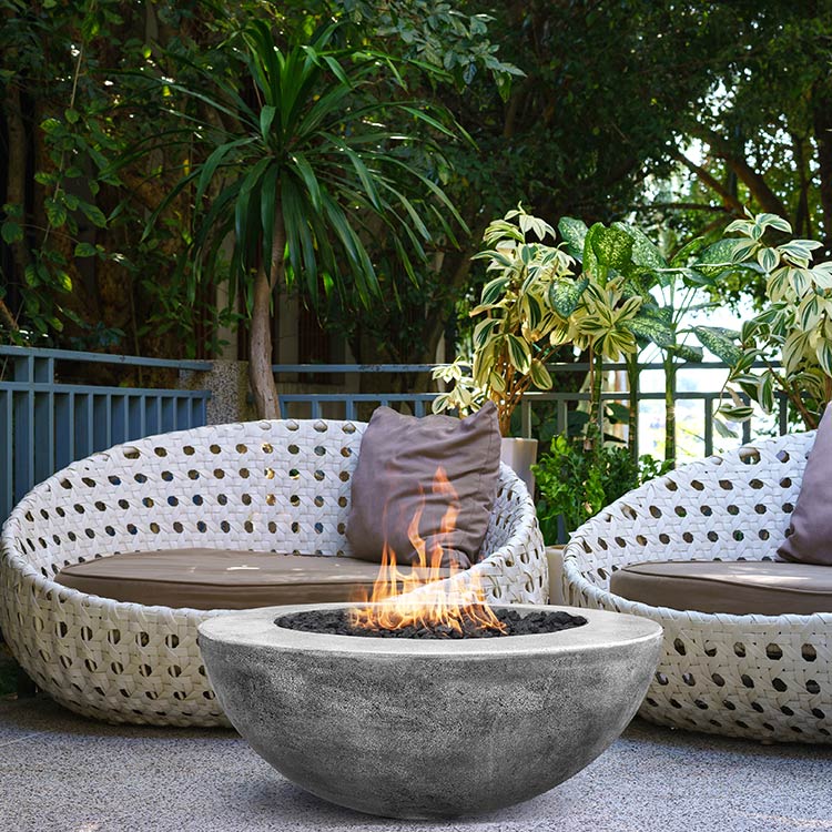 Prism Hardscapes Moderno 6 Concrete Gas Fire Pit