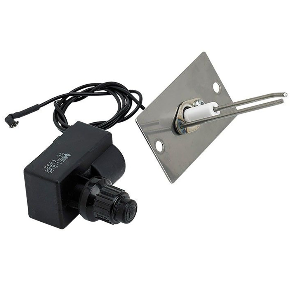 Spark ignition module with power cord and mounting bracket for gas fire pit installation