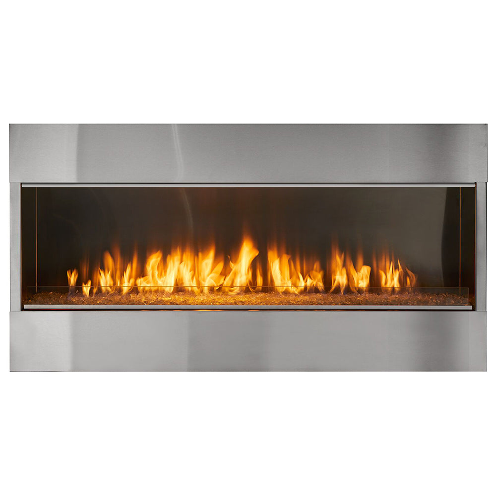 Outdoor Lifestyles Lanai 60-Inch Linear Outdoor Gas Fireplace with IntelliFire Ignition